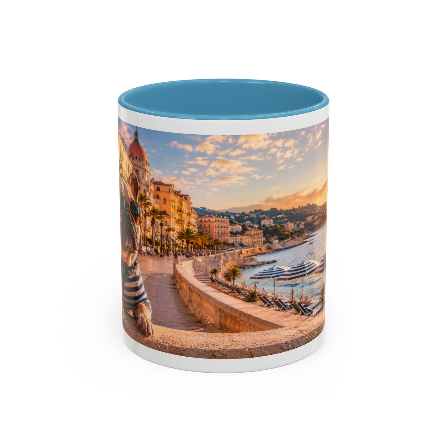 French Bulldog Beach Time Coffee Mug (11oz)
