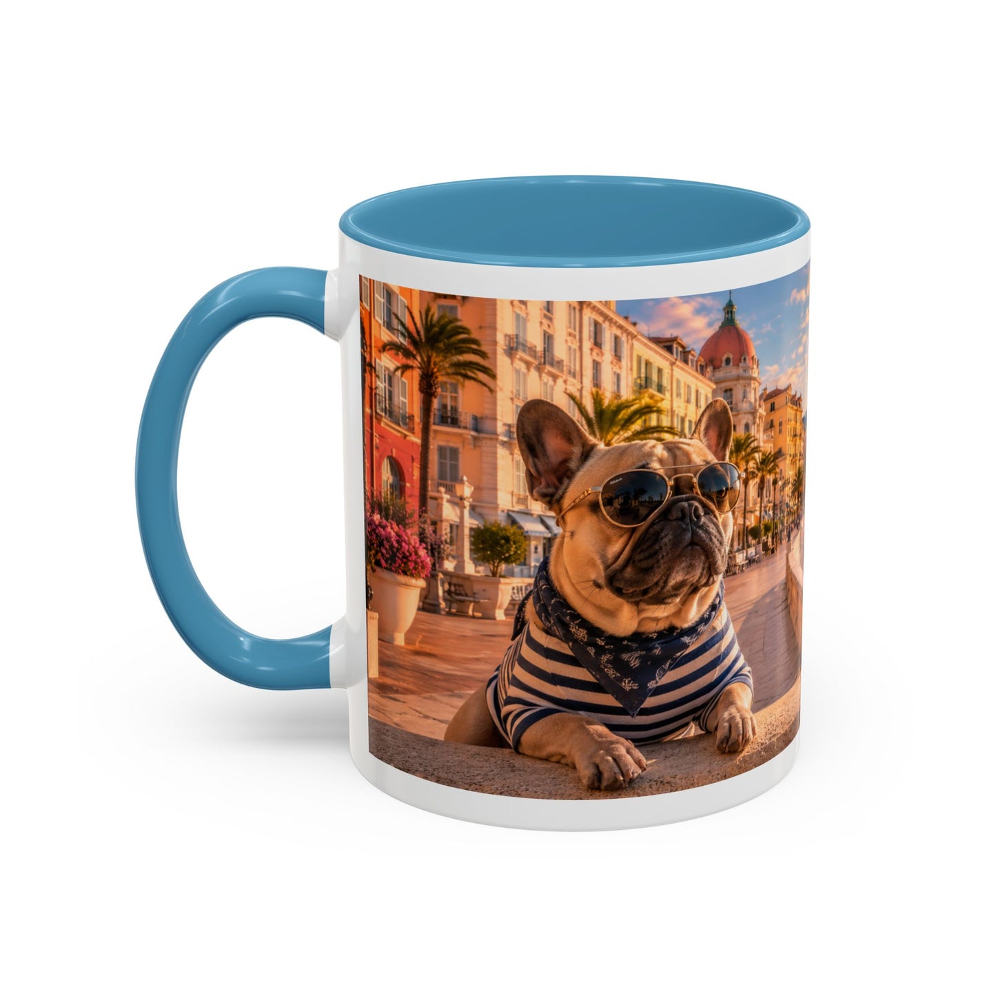 French Bulldog Beach Time Coffee Mug (11oz)