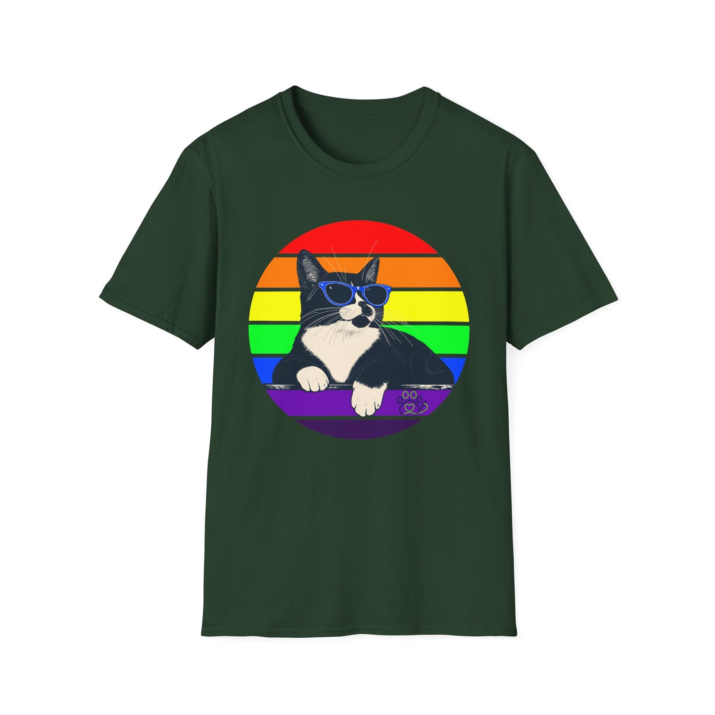 Rainbow Retro Graphic Charlie T-Shirt