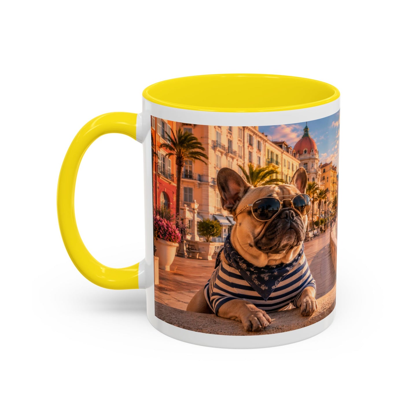 French Bulldog Beach Time Coffee Mug (11oz)