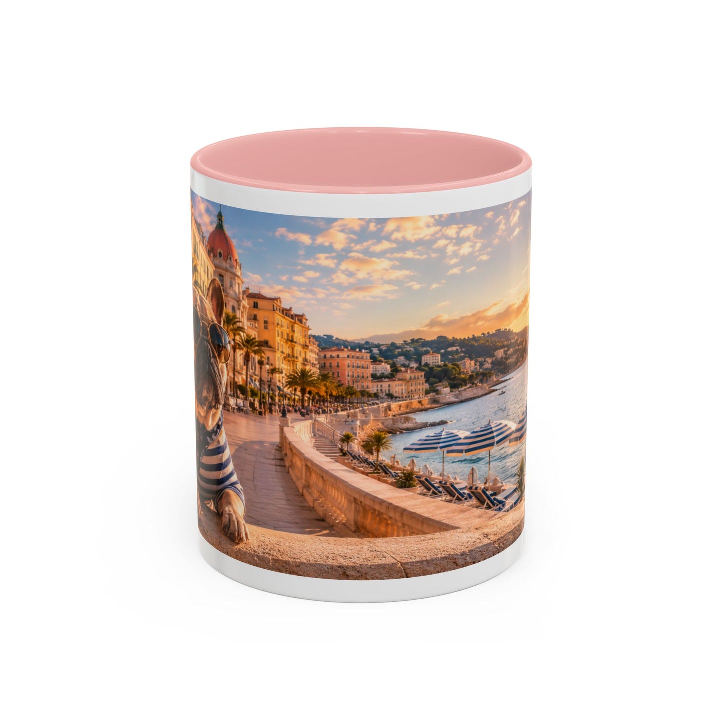 French Bulldog Beach Time Coffee Mug (11oz)