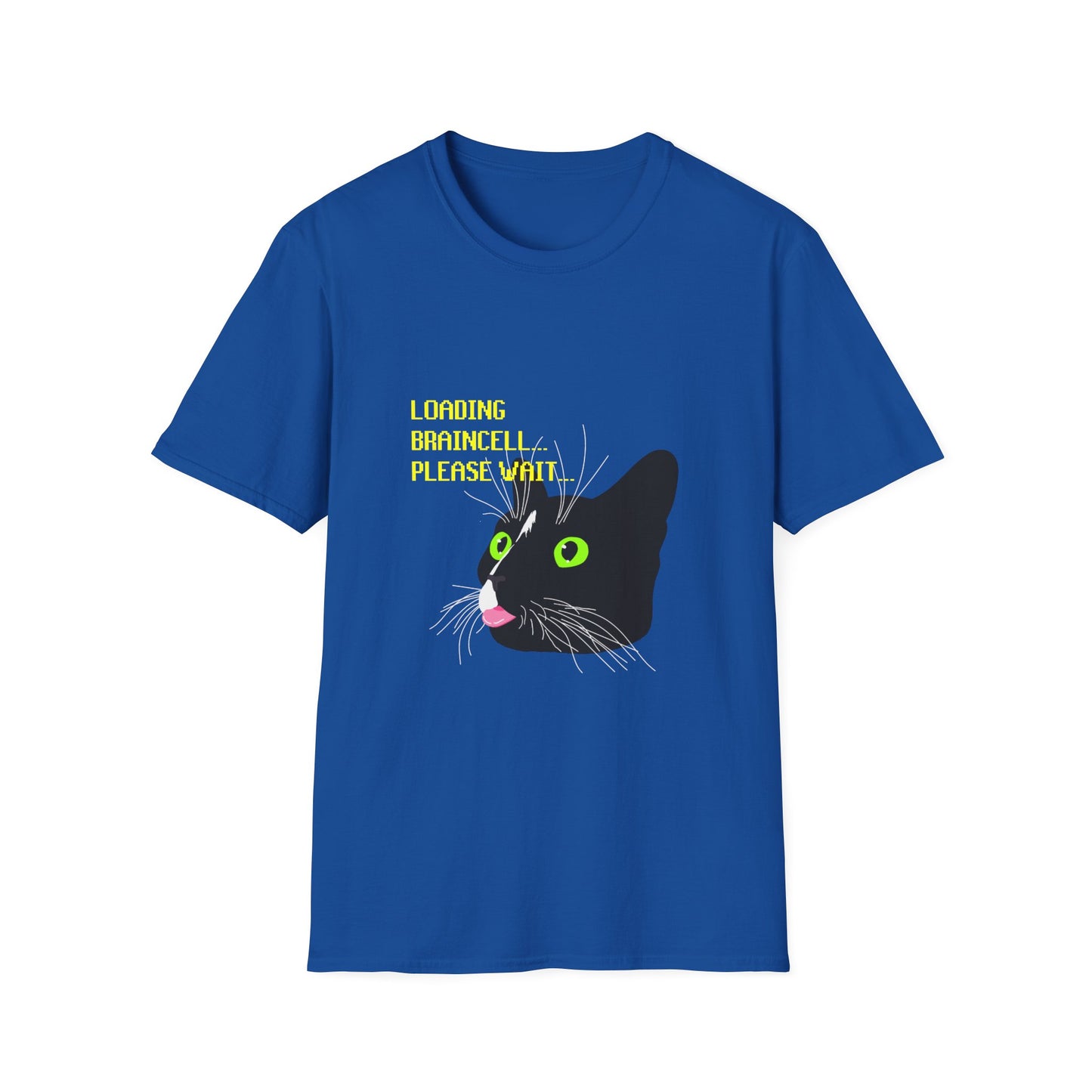 Cat T-Shirt - Loading Braincell Please Wait