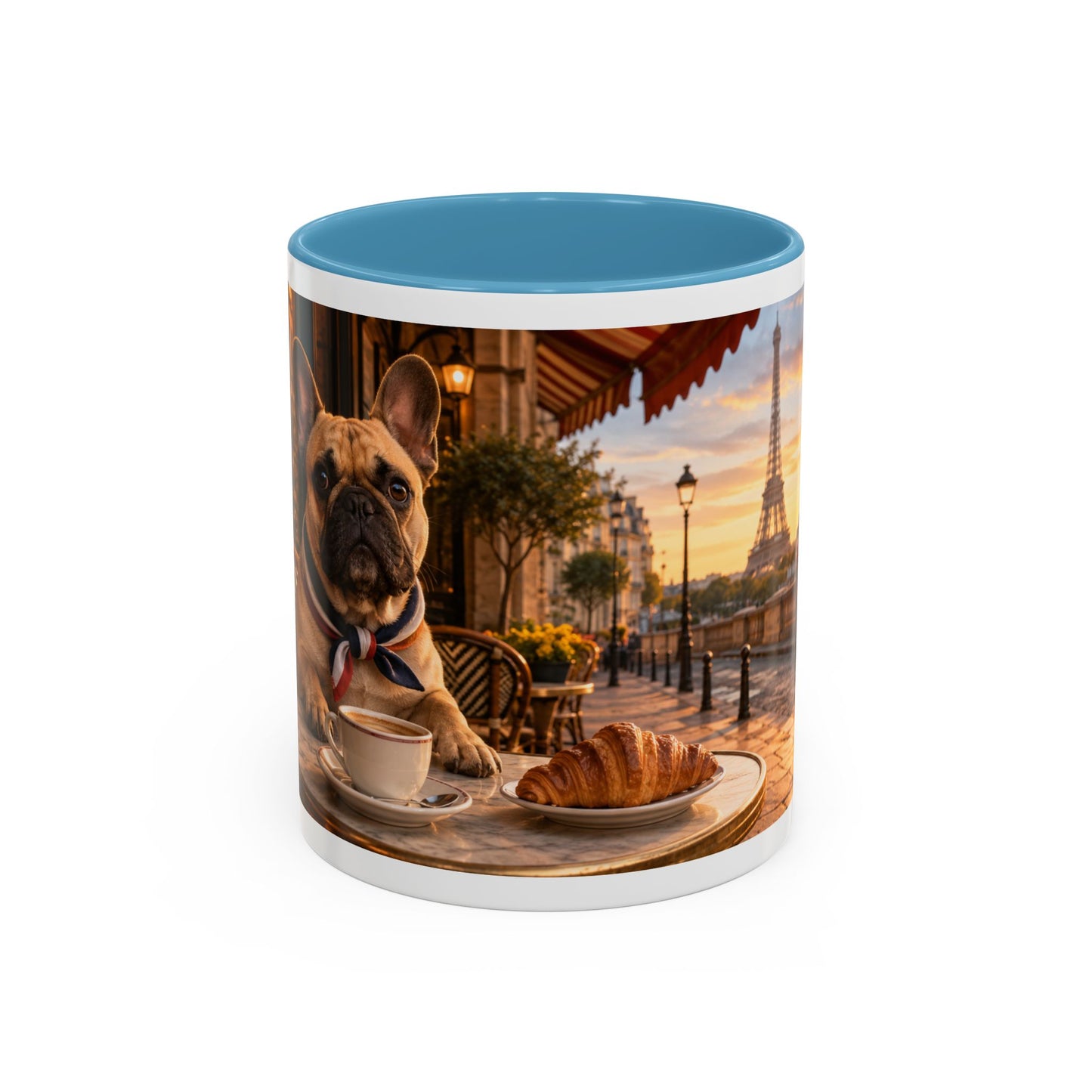 French Bulldog Paris Café Coffee Mug (11oz)