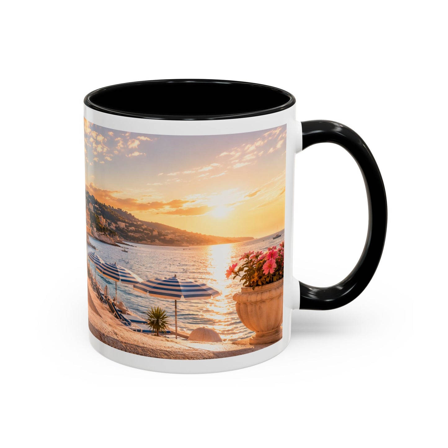 French Bulldog Beach Time Coffee Mug (11oz)