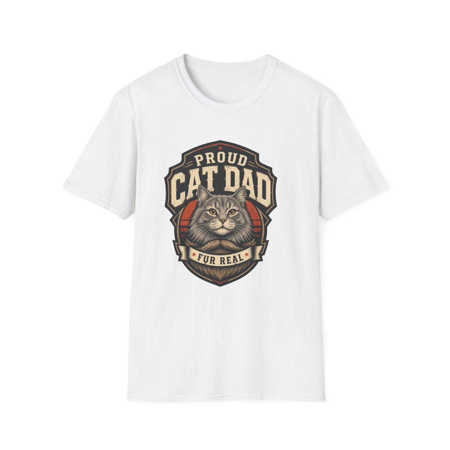Cat Dad T-Shirt — Proud Cat Dad Fur Real