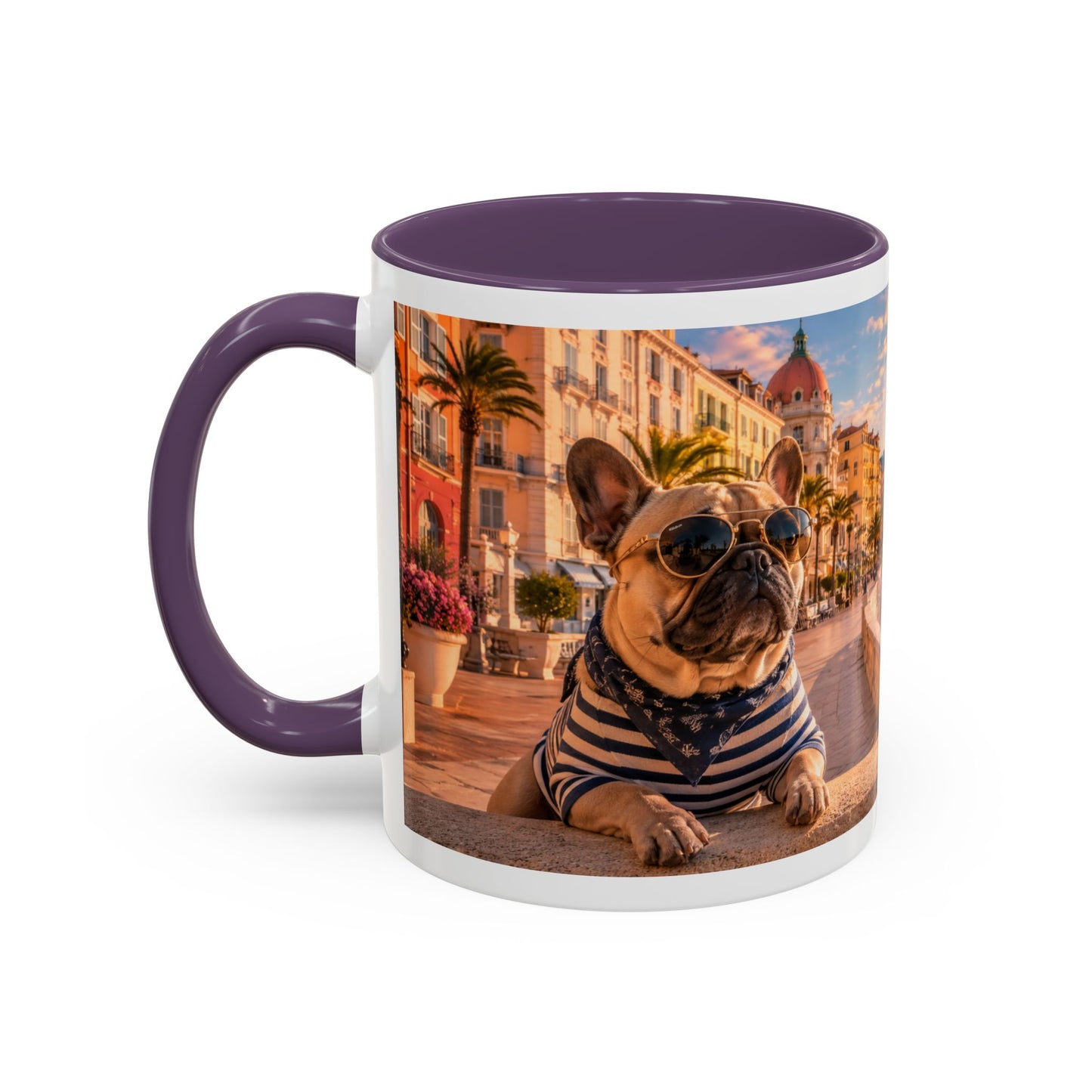 French Bulldog Beach Time Coffee Mug (11oz)