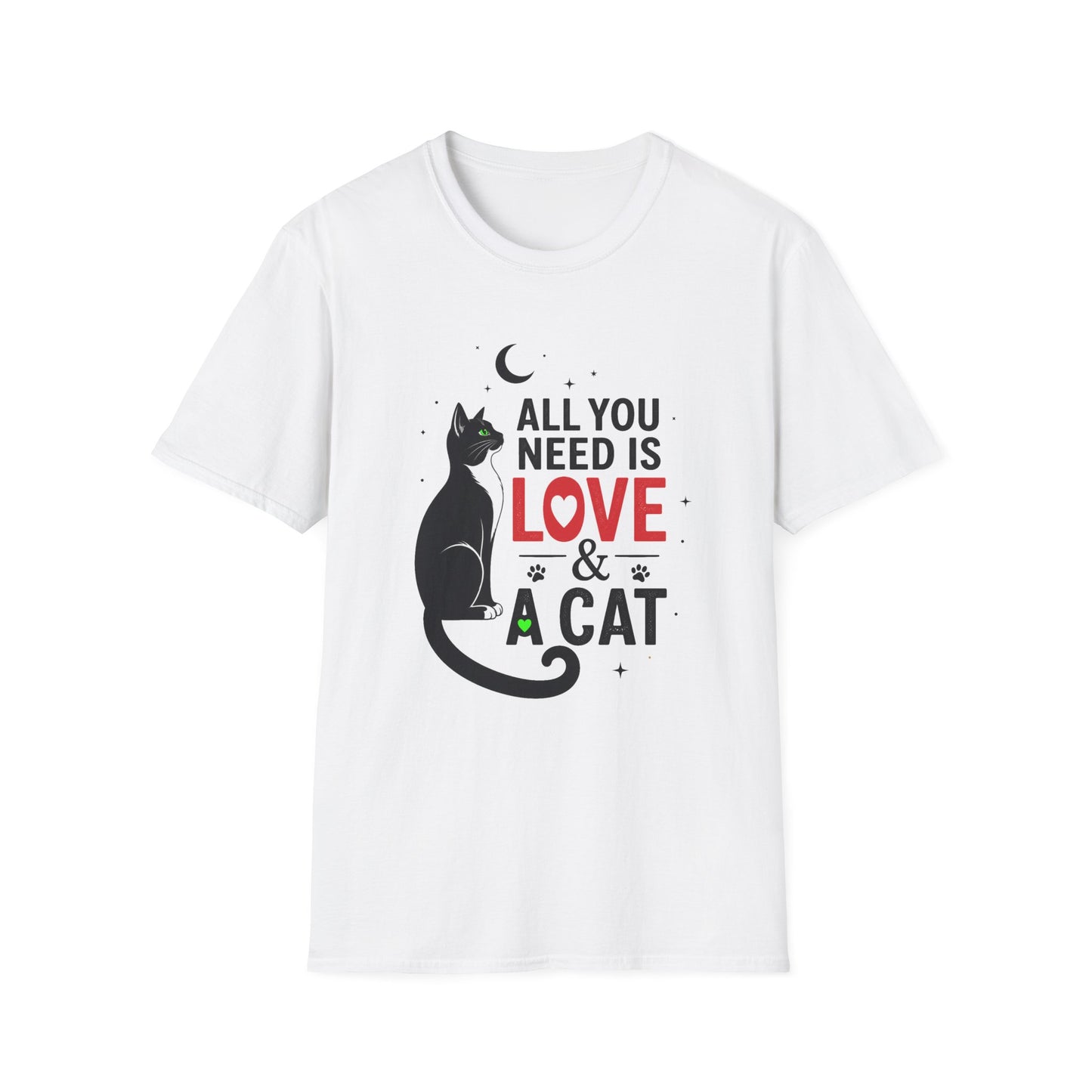 All You Need Is Love & A Cat T-Shirt