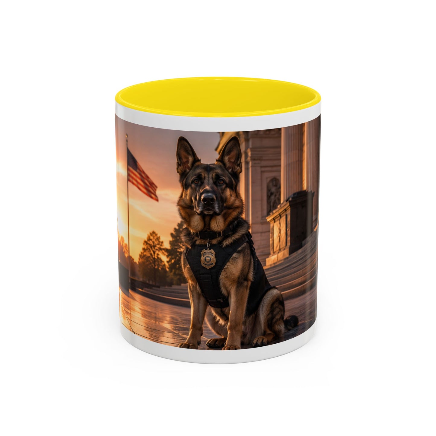 Patriotic K9 Police Dog Coffee Mug (11oz)