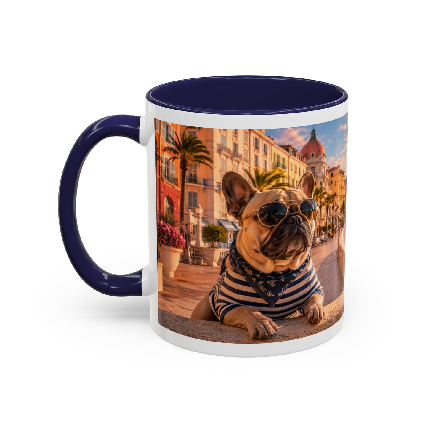 French Bulldog Beach Time Coffee Mug (11oz)