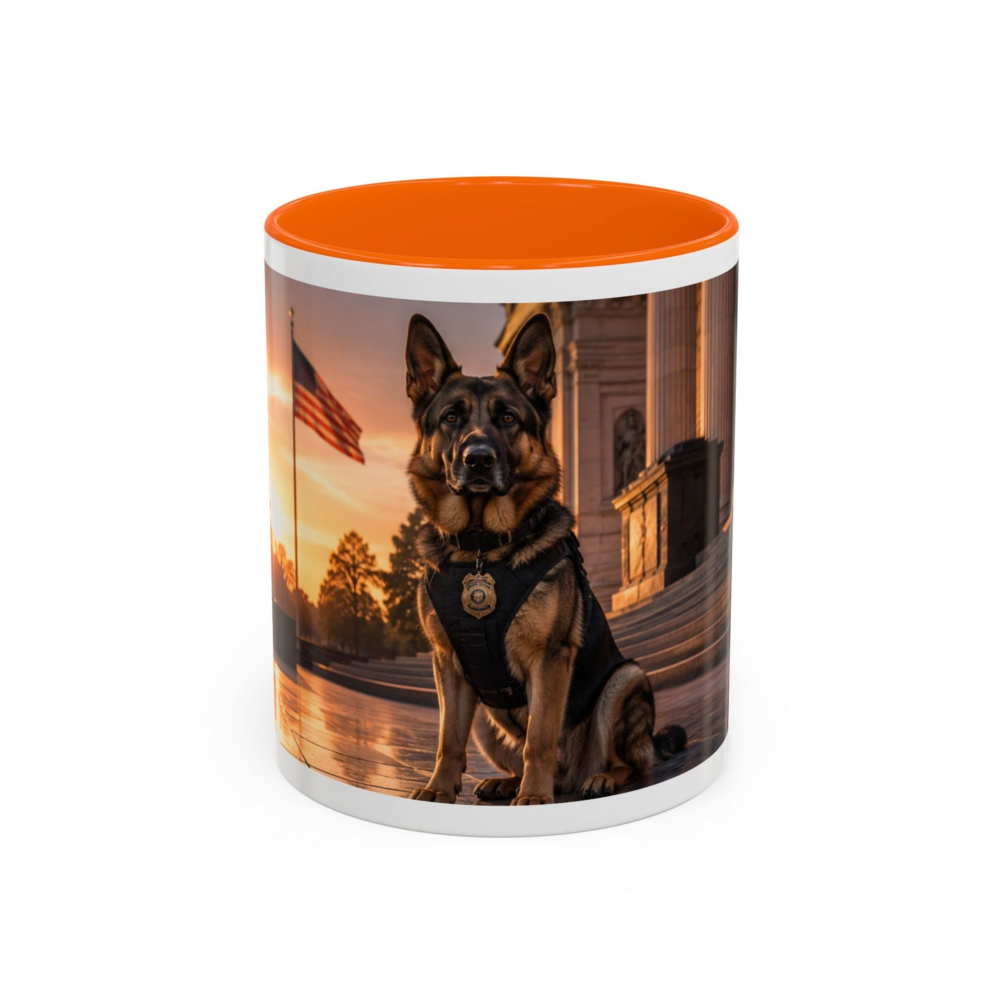 Patriotic K9 Police Dog Coffee Mug (11oz)