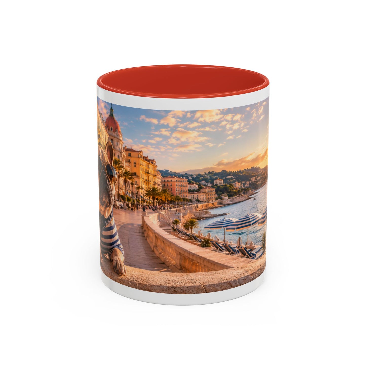 French Bulldog Beach Time Coffee Mug (11oz)