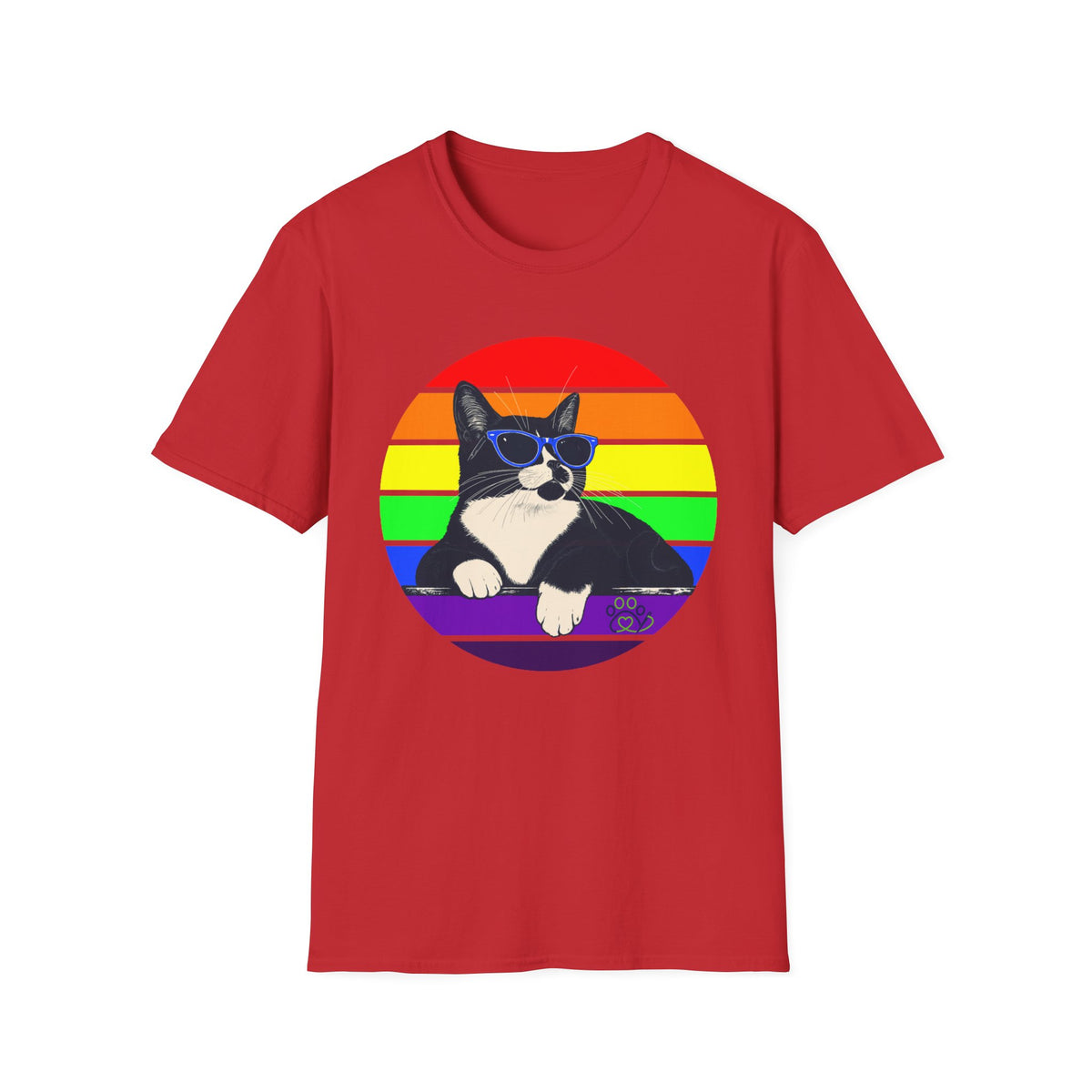 Rainbow Retro Graphic Charlie T-Shirt