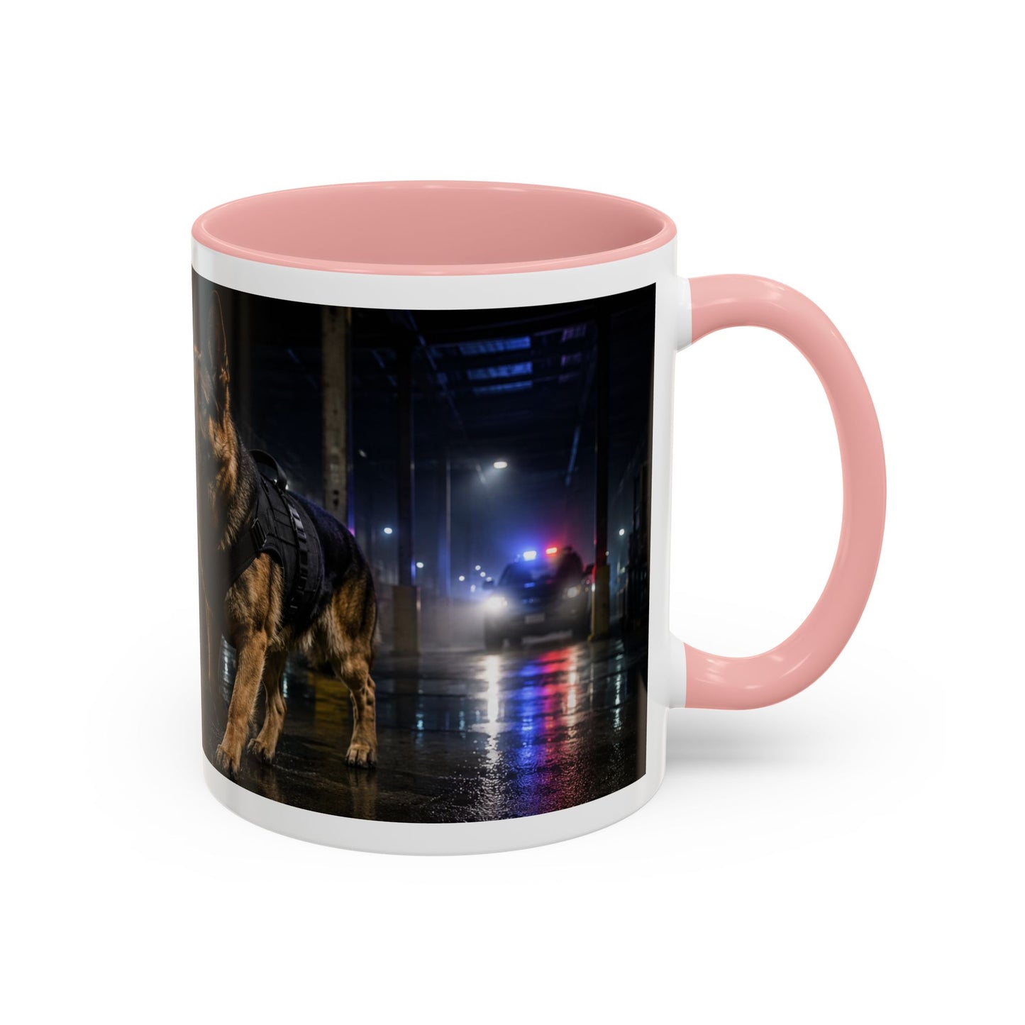 German Shepherd Police Dog Accent Mug (11oz)