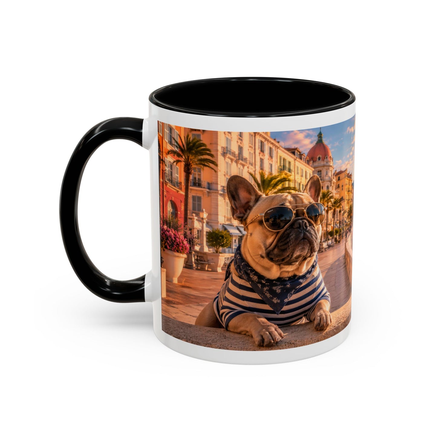 French Bulldog Beach Time Coffee Mug (11oz)