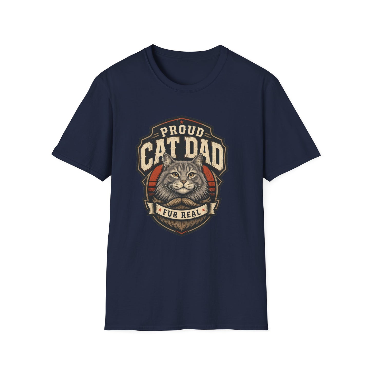 Cat Dad T-Shirt — Proud Cat Dad Fur Real