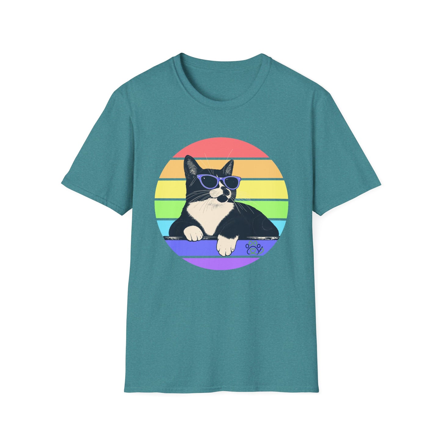 Charlie- Pastel Retro Rainbow T-shirt