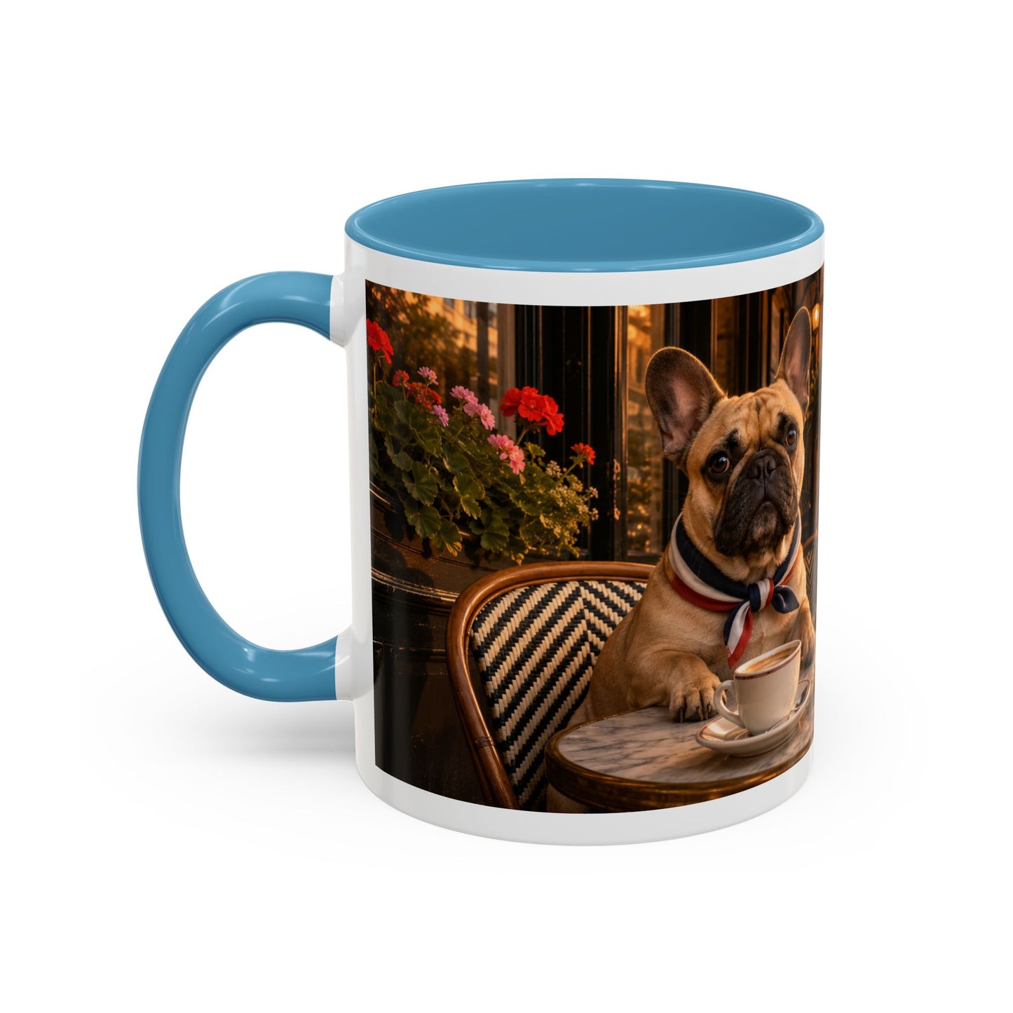 French Bulldog Paris Café Coffee Mug (11oz)
