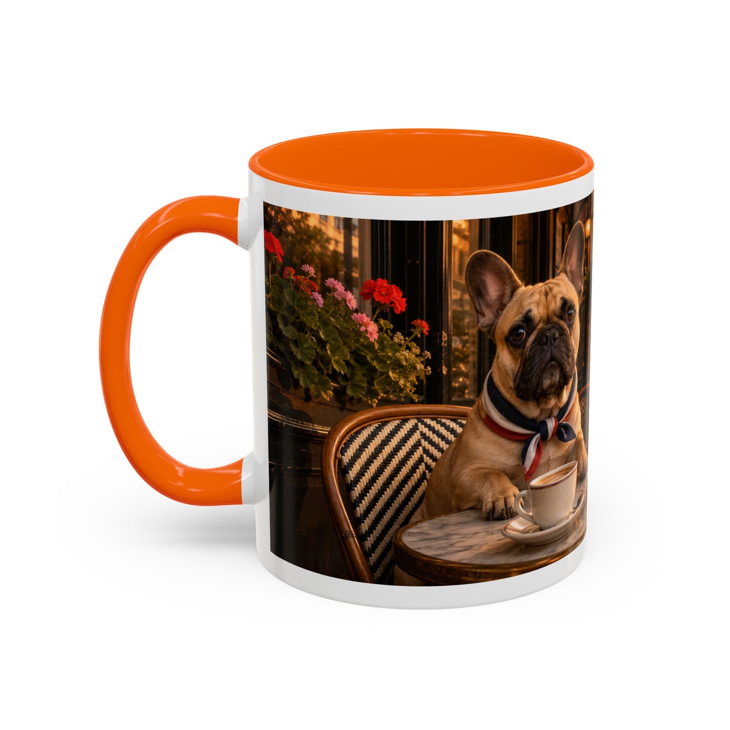 French Bulldog Paris Café Coffee Mug (11oz)