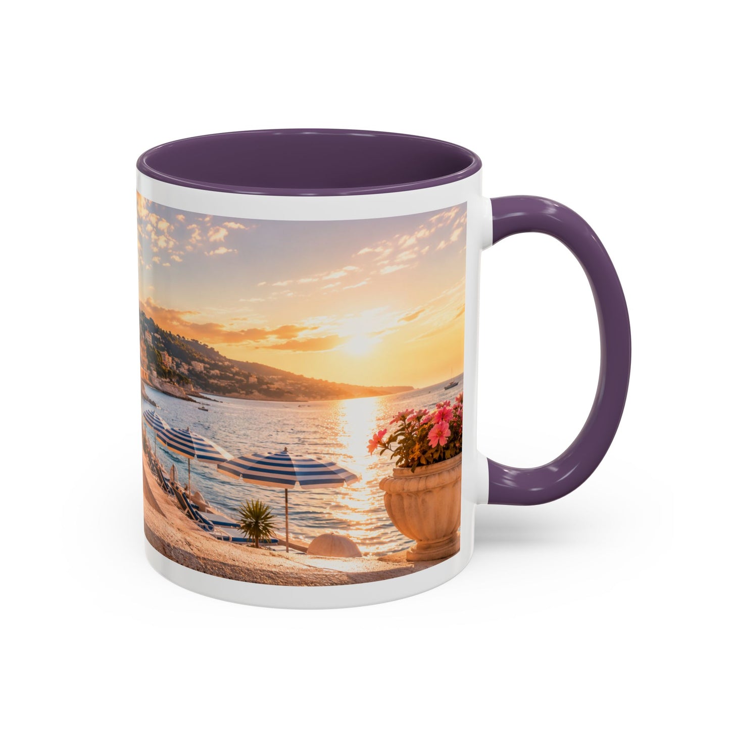 French Bulldog Beach Time Coffee Mug (11oz)