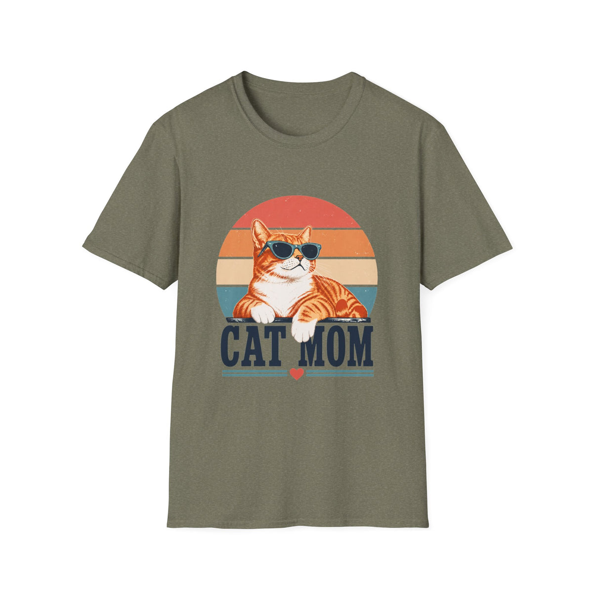 Cat Mom T-Shirt - Orange
