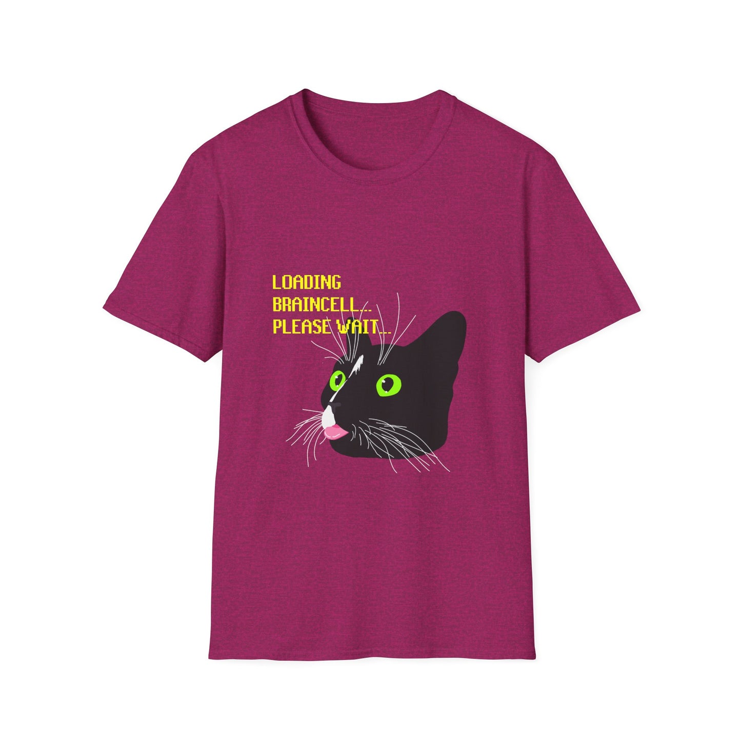 Cat T-Shirt - Loading Braincell Please Wait