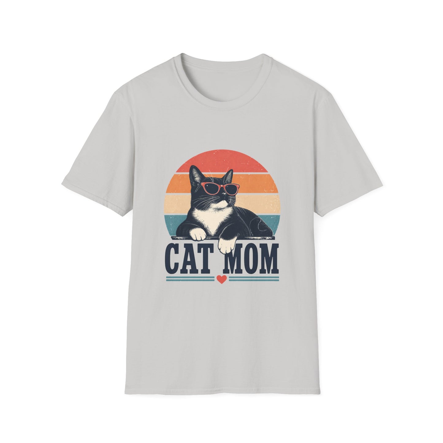Cat Mom T-Shirt Tuxedo Cat