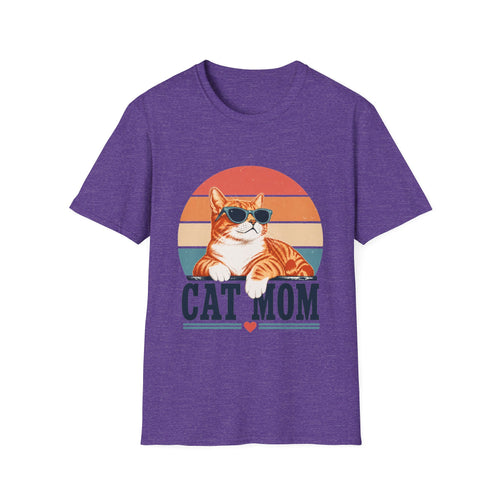 Cat Mom T-Shirt - Orange