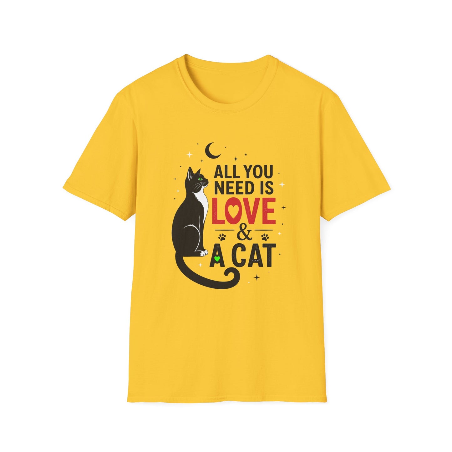 All You Need Is Love & A Cat T-Shirt