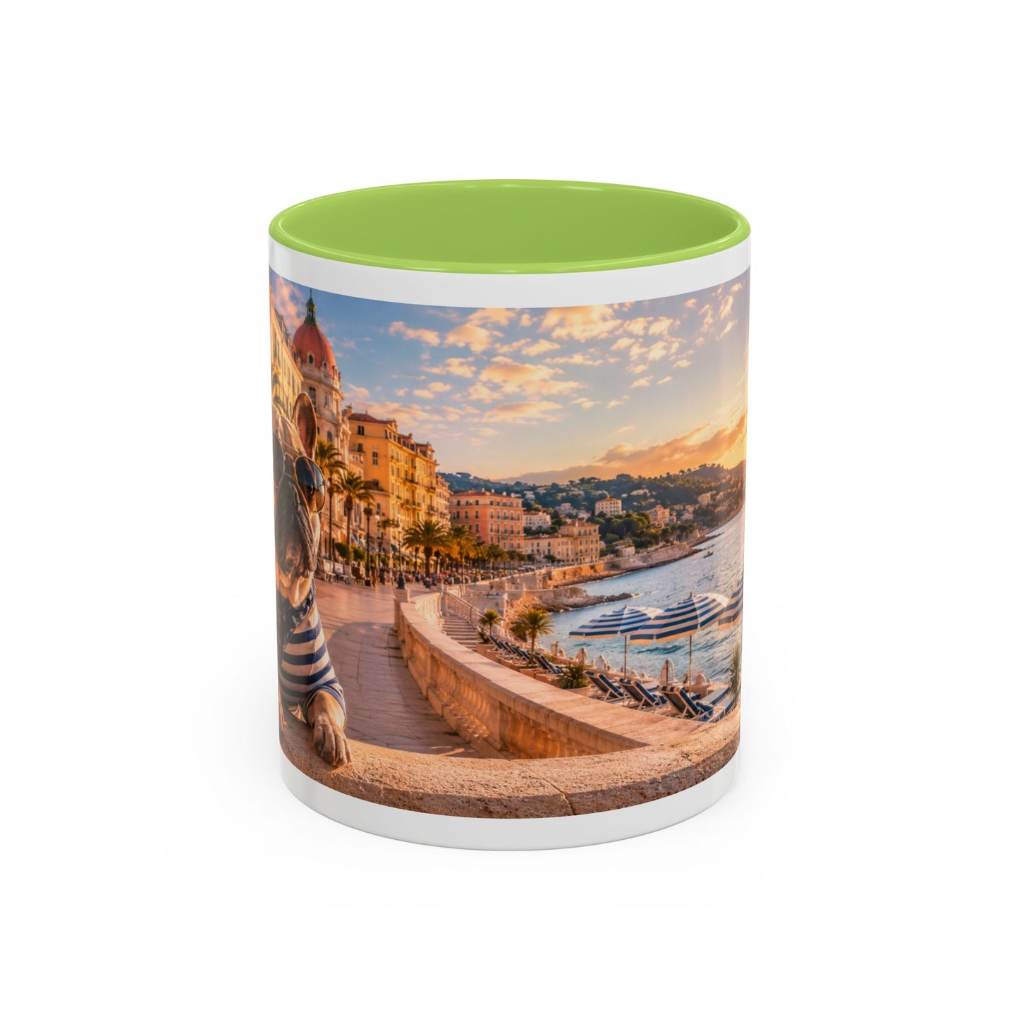 French Bulldog Beach Time Coffee Mug (11oz)
