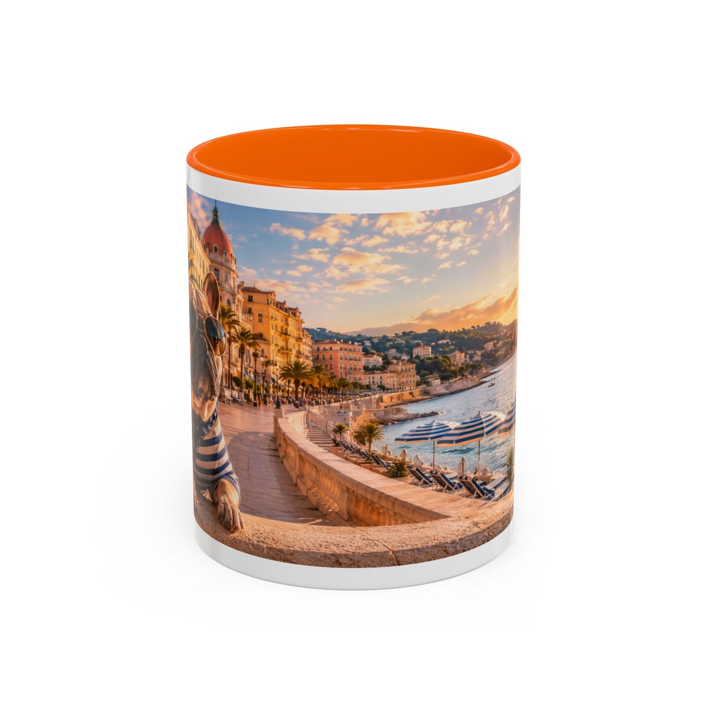French Bulldog Beach Time Coffee Mug (11oz)