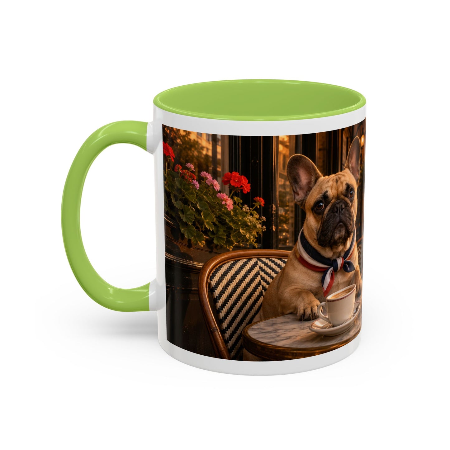French Bulldog Paris Café Coffee Mug (11oz)