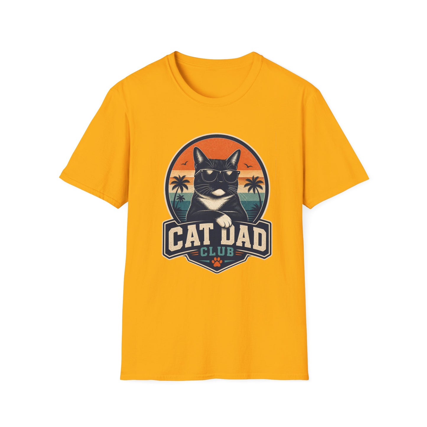 Cat Dad Club T-Shirt Tuxedo Cat
