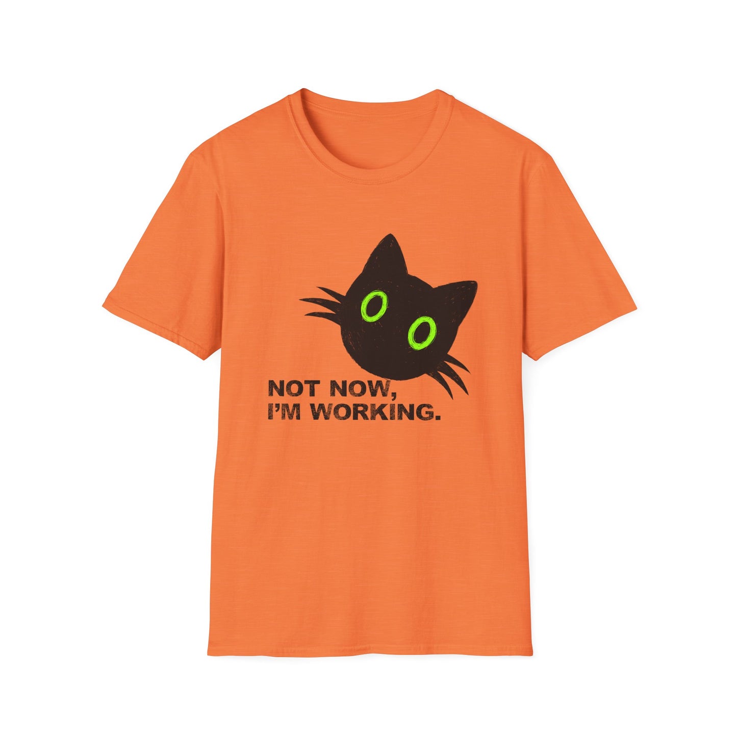 Not Now, I'm Working Cat T-shirt