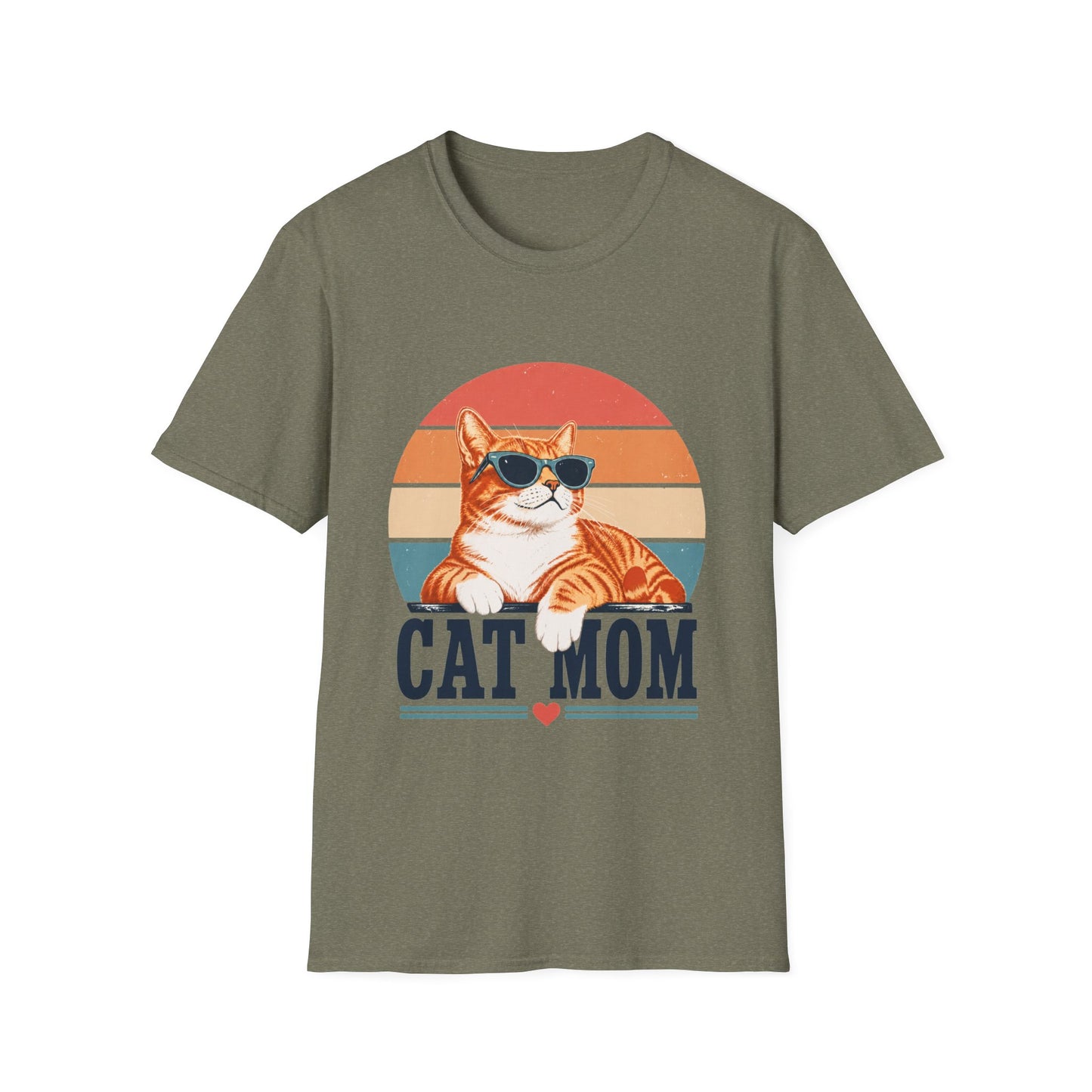 Cat Mom T-Shirt - Orange