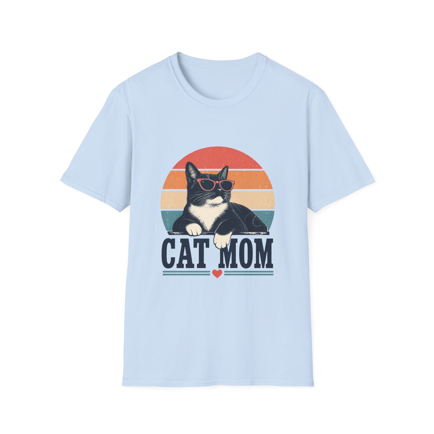 Cat Mom T-Shirt Tuxedo Cat