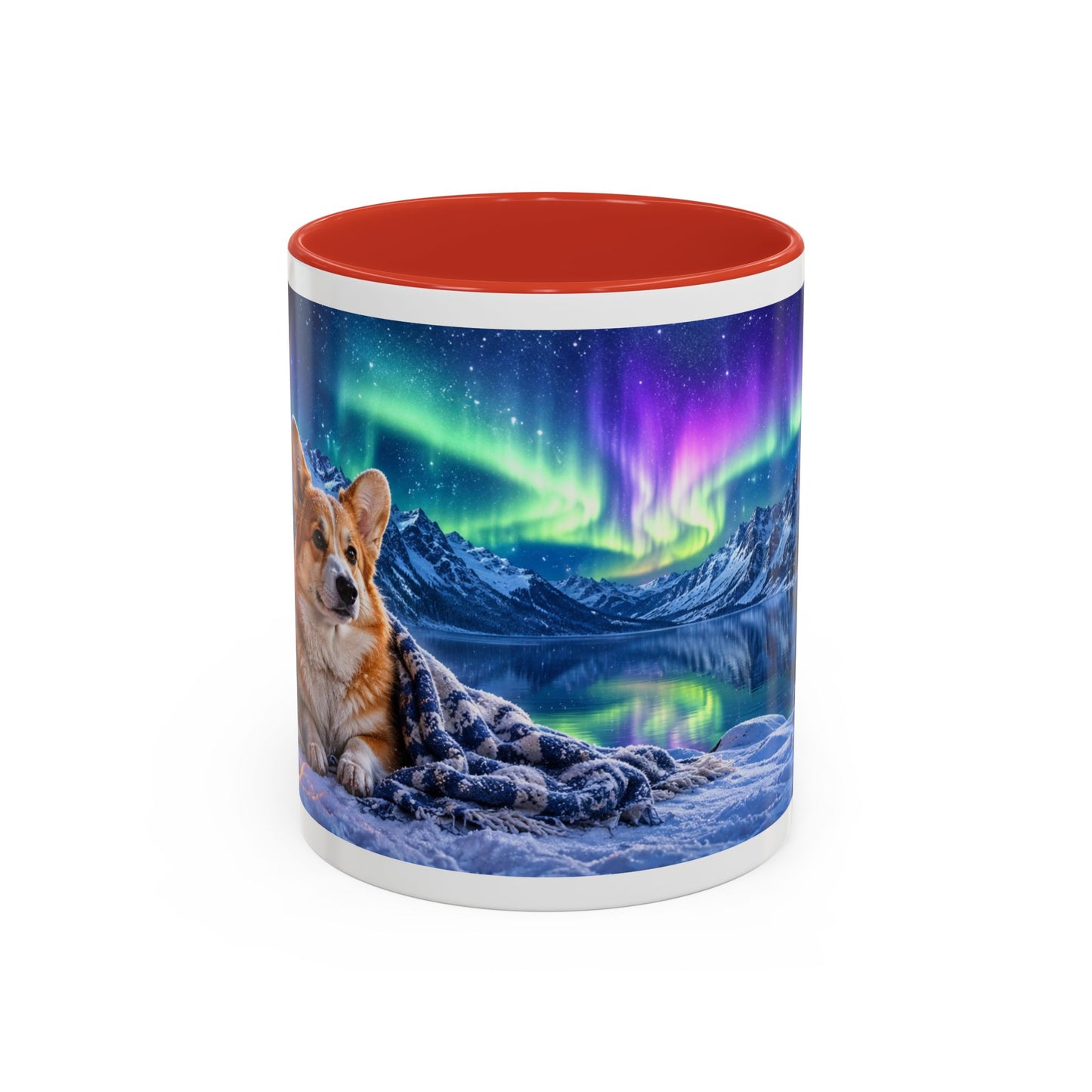 Corgi Under the Northern Lights Coffee Mug (11oz)