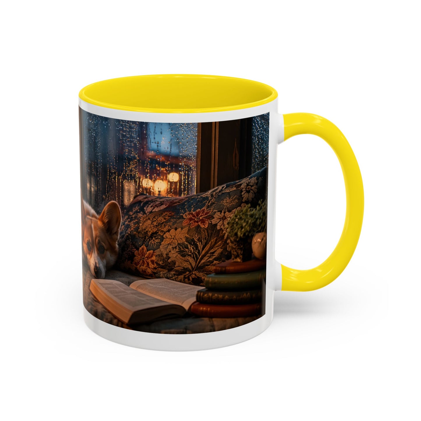 Corgi Warm Reading Nook Coffee Mug (11oz)