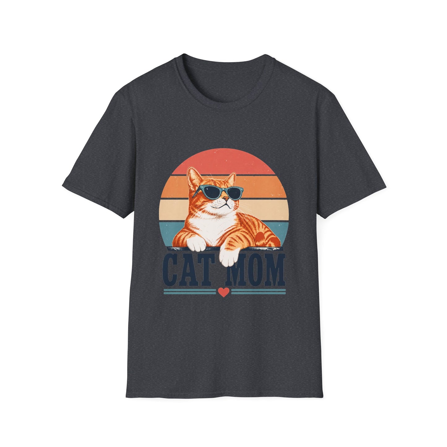 Cat Mom T-Shirt - Orange