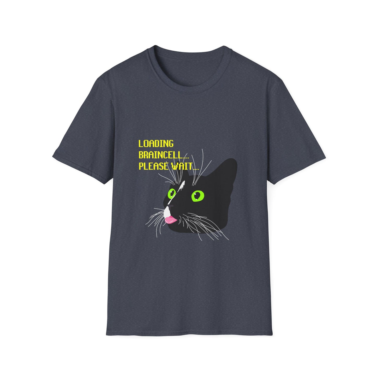 Cat T-Shirt - Loading Braincell Please Wait