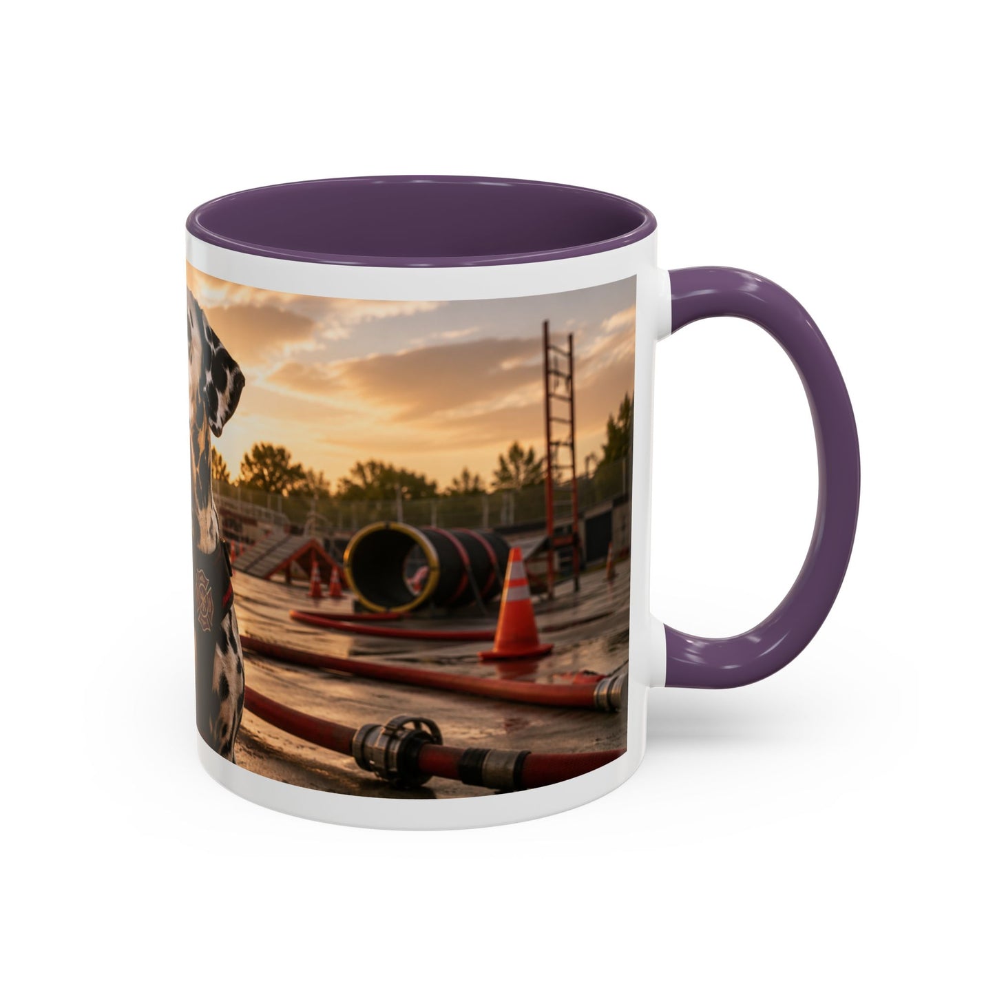 Dalmatian Firehouse Sunset Coffee Mug (11oz)