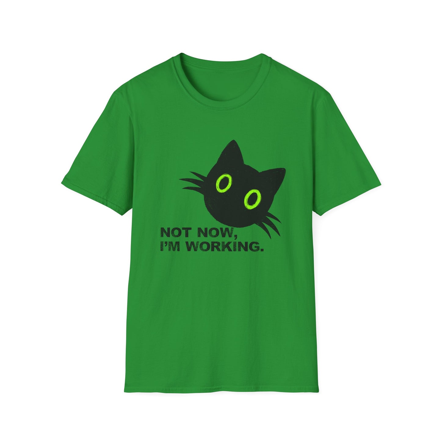 Not Now, I'm Working Cat T-shirt
