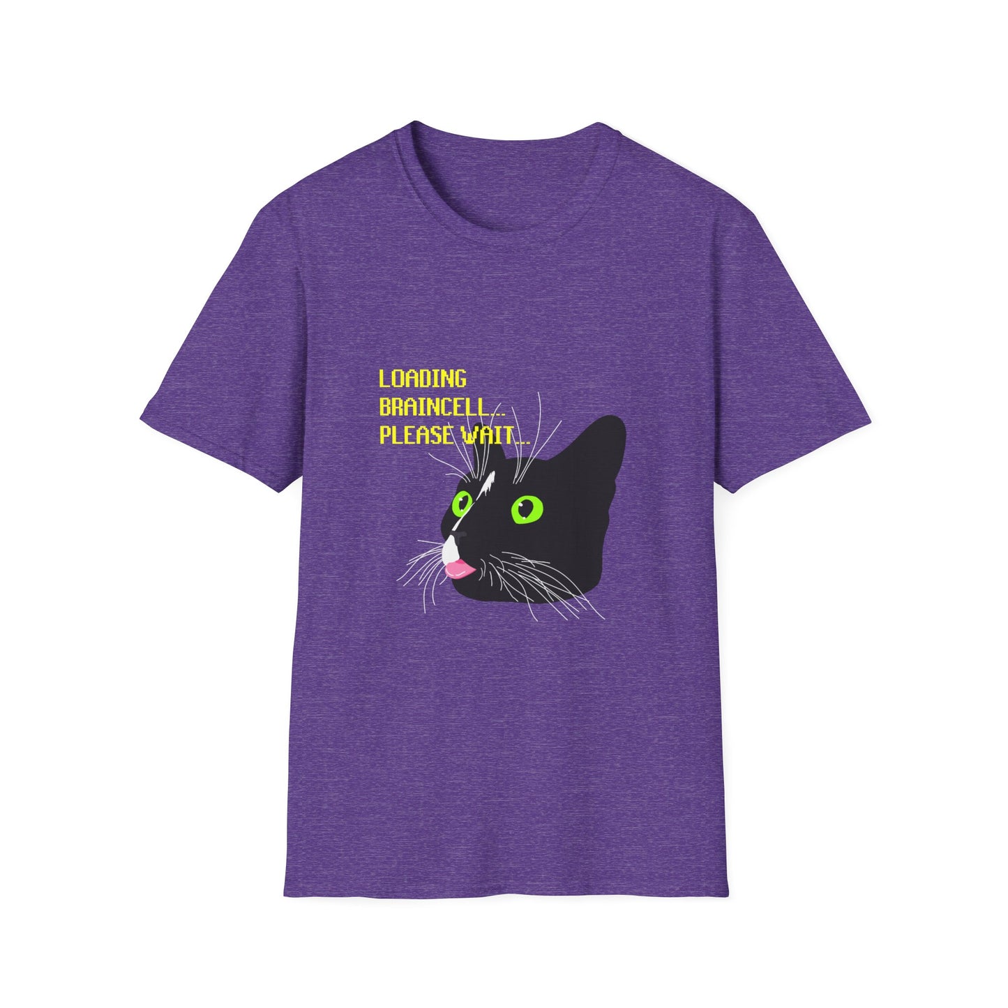 Cat T-Shirt - Loading Braincell Please Wait