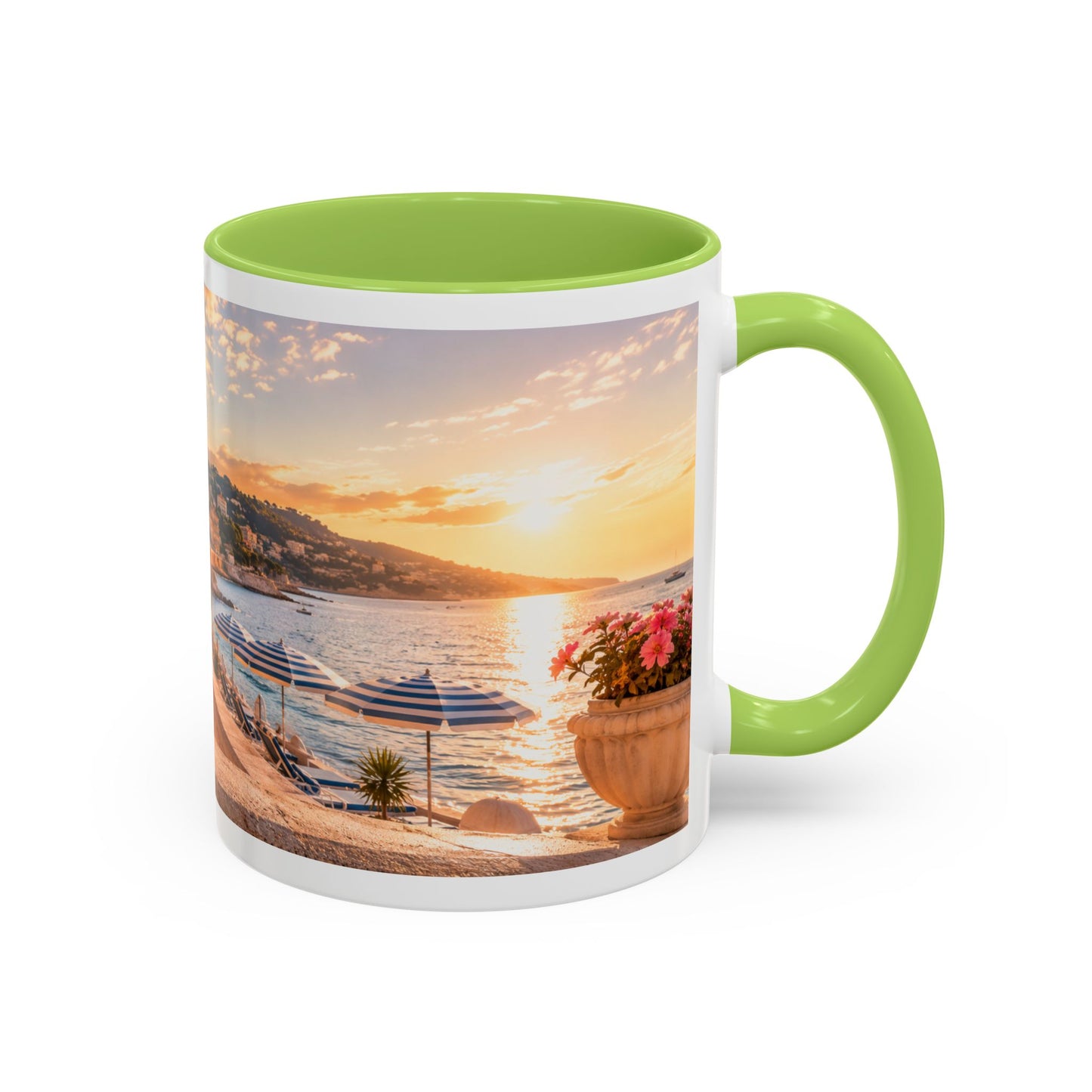 French Bulldog Beach Time Coffee Mug (11oz)