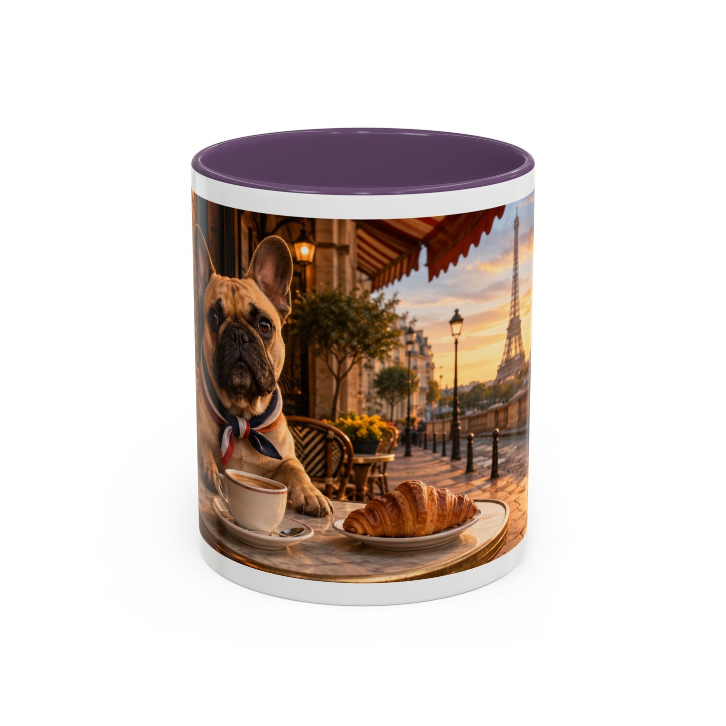French Bulldog Paris Café Coffee Mug (11oz)