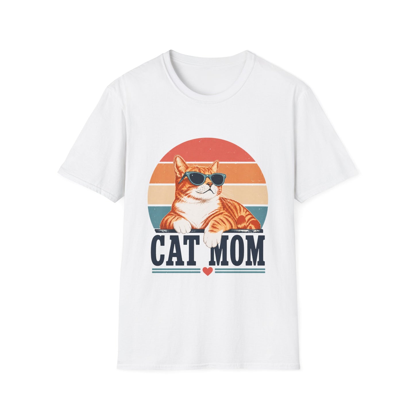 Cat Mom T-Shirt - Orange