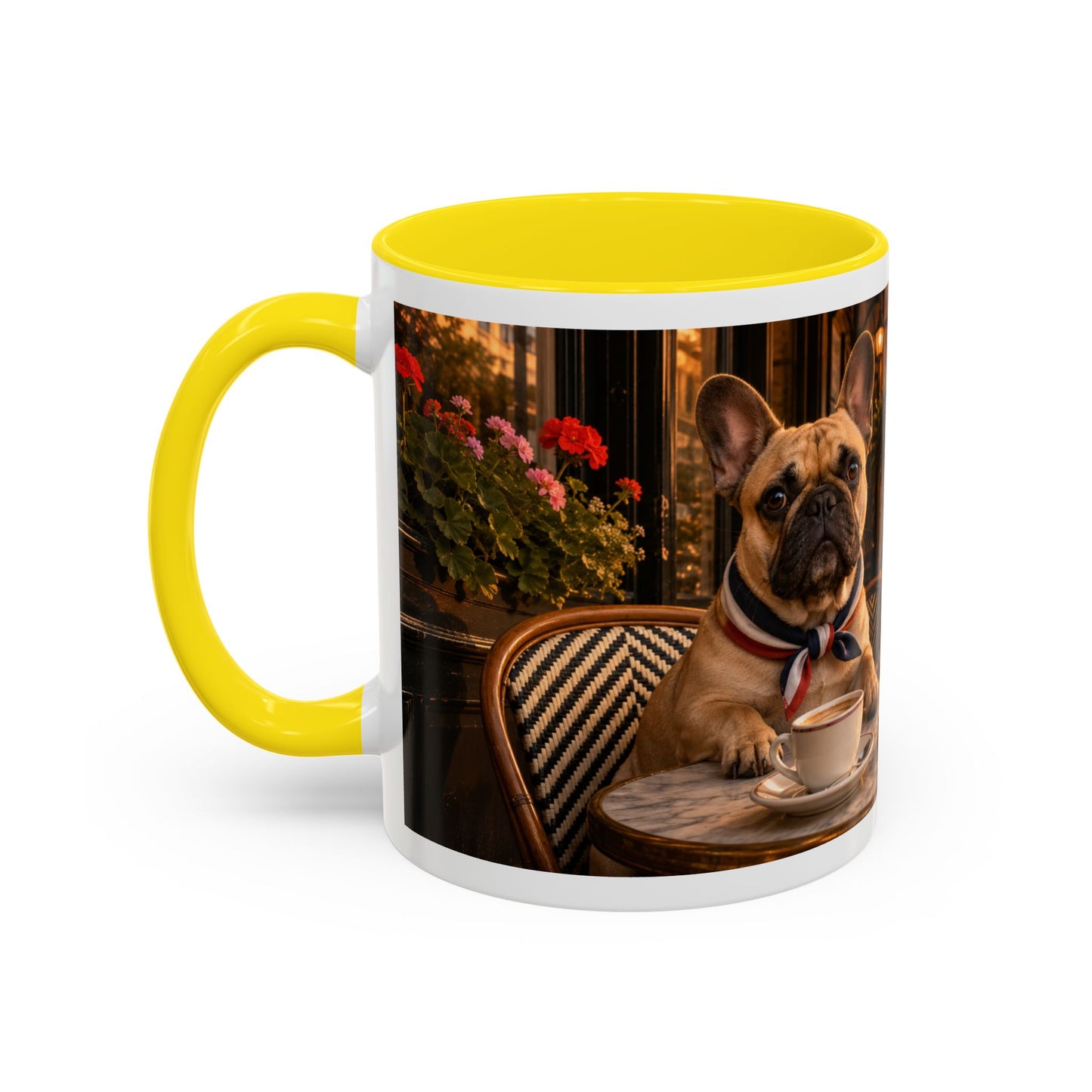 French Bulldog Paris Café Coffee Mug (11oz)