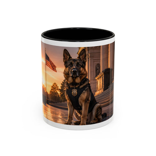 Patriotic K9 Police Dog Coffee Mug (11oz)