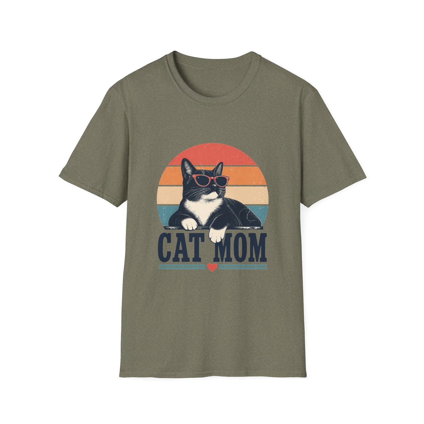 Cat Mom T-Shirt Tuxedo Cat