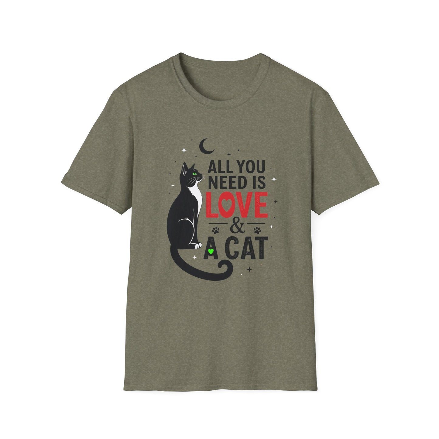 All You Need Is Love & A Cat T-Shirt
