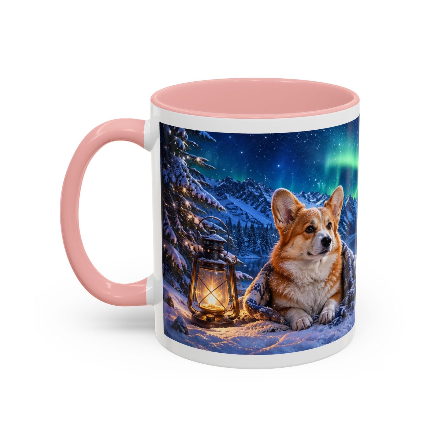 Corgi Under the Northern Lights Coffee Mug (11oz)